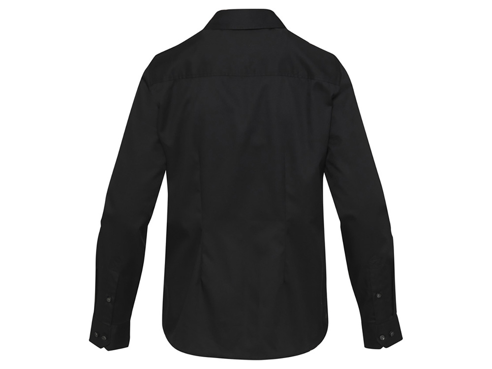 Citrine женская рубашка из твила - сплошной черный — изображение 3