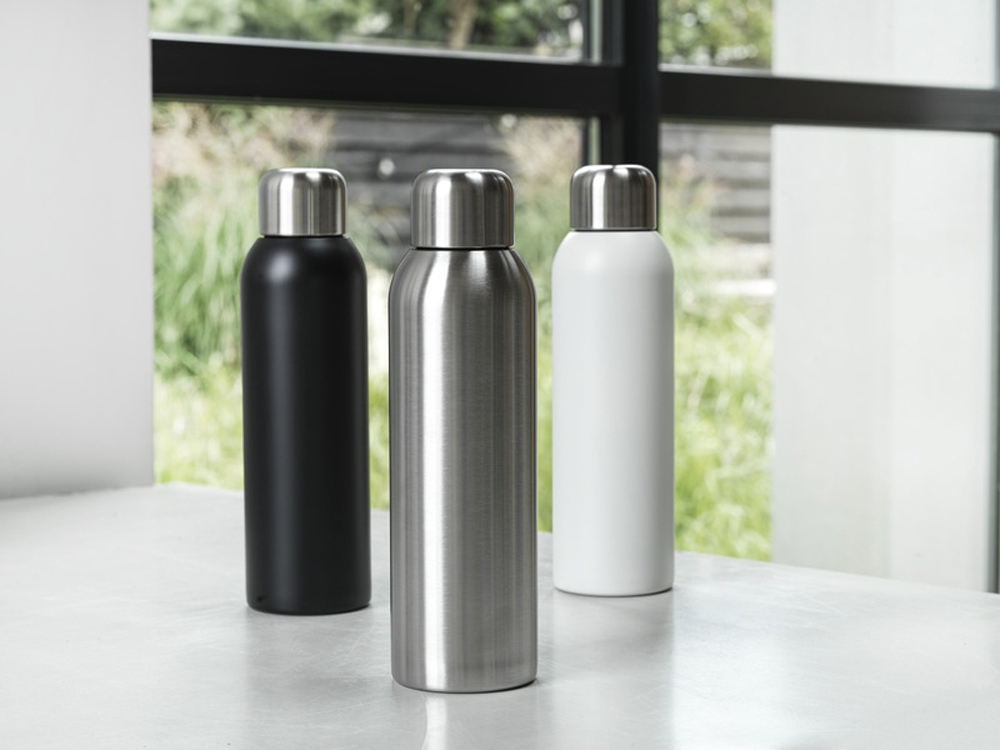 Бутылка для воды Guzzle из нержавеющей стали, сертифицированной по стандарту RCS, 820 мл - Серебристый — изображение 5