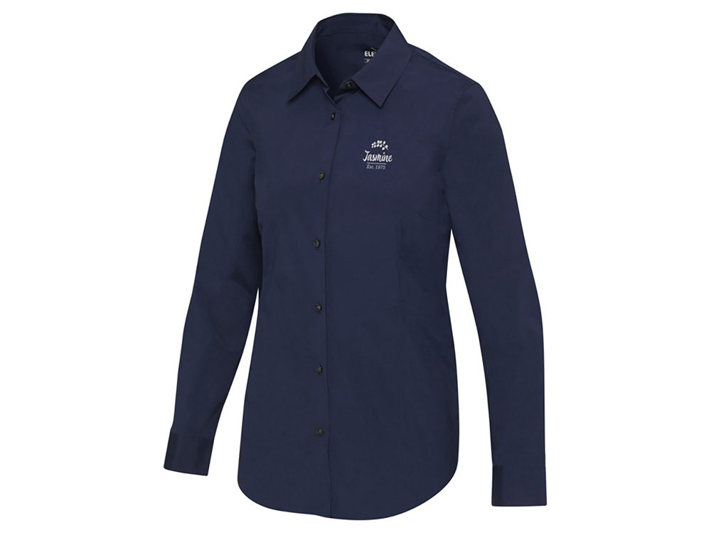 Carnelian женская рубашка из поплина - Navy Blue — изображение 5