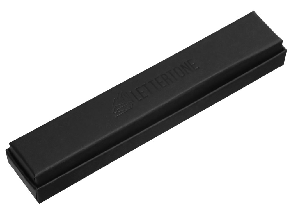 Металлическая ручка роллер Black Lama soft-touch, черная — изображение 6