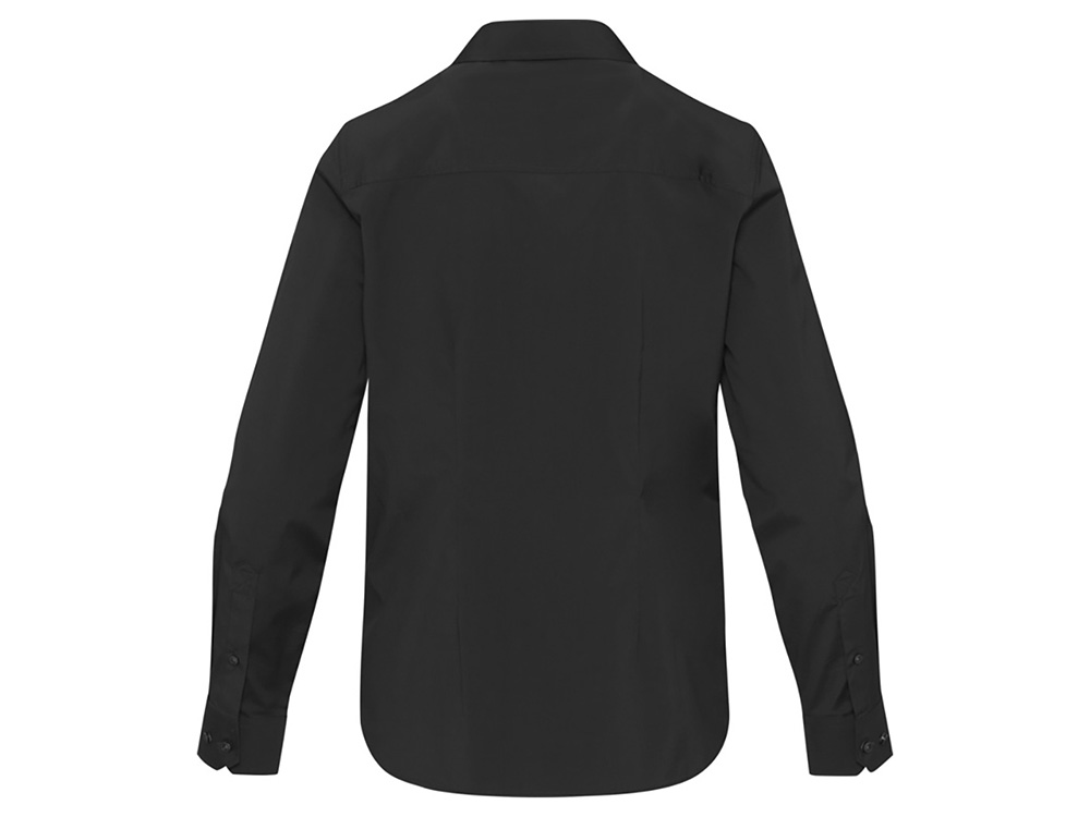 Carnelian женская рубашка из поплина - сплошной черный — изображение 3