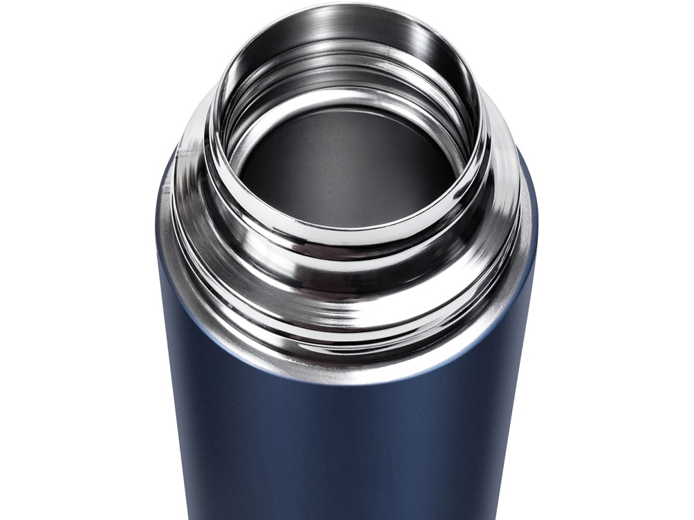 Термос Relaxika 101 (1 литр), темно-синий (без лого) — изображение 5