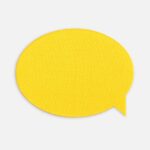 Наклейка тканевая Lunga Bubble, M, желтая