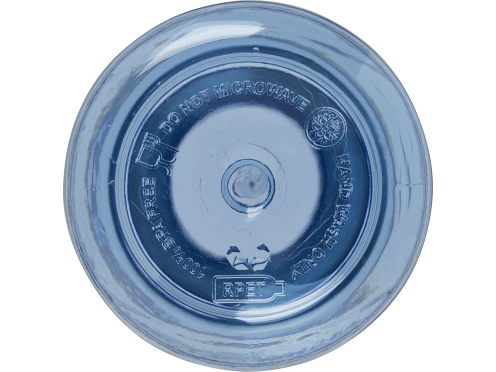 Illuminate бутылка для воды из переработанного PET-пластика, объемом 600 мл - Светло-синий — изображение 5