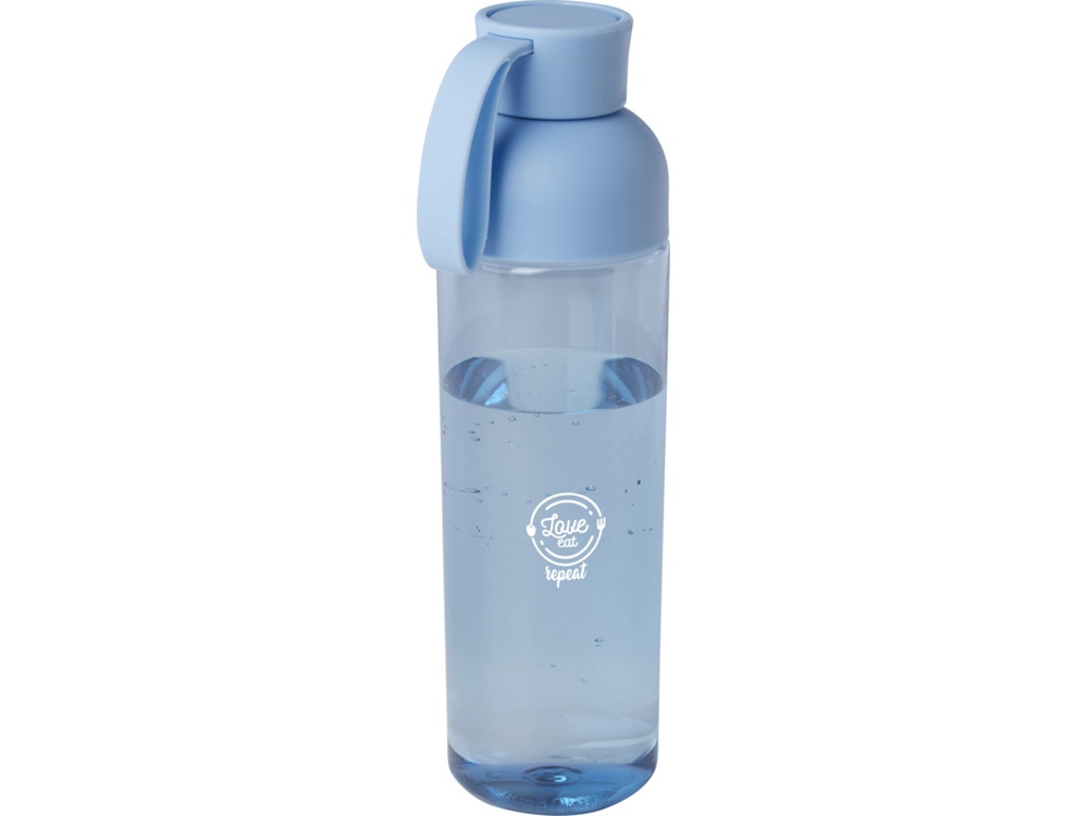 Illuminate бутылка для воды из переработанного PET-пластика, объемом 600 мл - Светло-синий — изображение 6