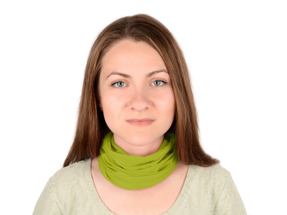 Мультифункциональная бандана Farbe, зеленое яблоко — изображение 3