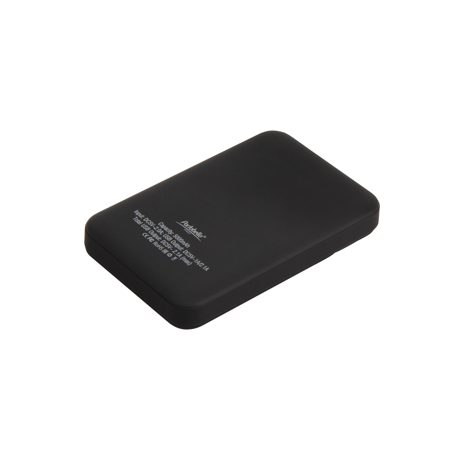 Внешний аккумулятор с подсветкой Скайлайн (Skyline), 5000 mAh, черный — изображение 2