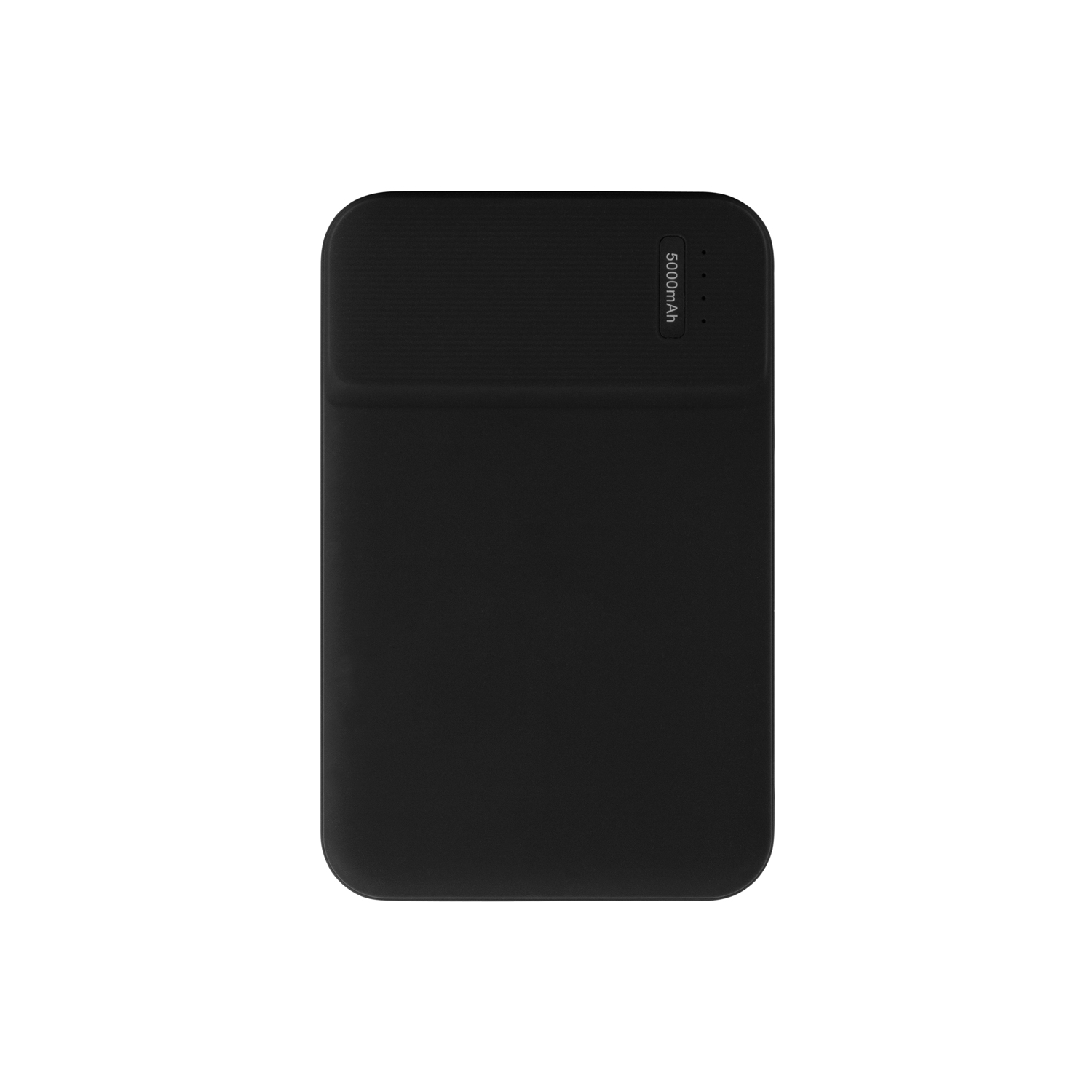 Внешний аккумулятор с подсветкой Скайлайн (Skyline), 5000 mAh, черный — изображение 3