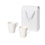 Подарочный набор Vesta в коробке-пакете (две фарфоровых кружки)