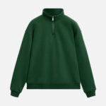 Толстовка на молнии унисекс FLOW, зеленая, размер 3XL/4XL