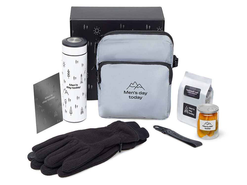 Подарочный набор Re:m. Step с термосом, перчатками и сумкой