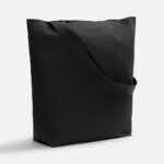 Шопер B5, черный с широкими черными ручками