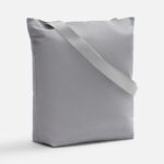 Шопер B5, серый с широкими серыми ручками