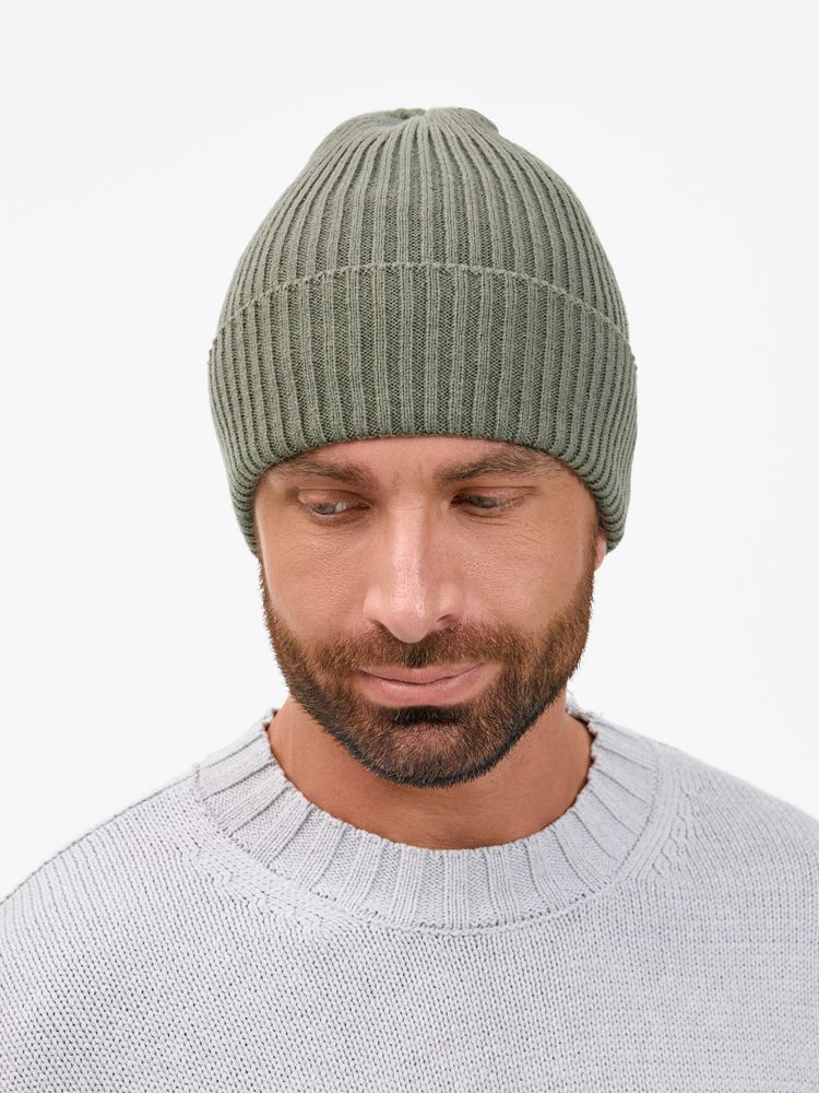 Шапка Catch Match без помпона, зеленая (полынь) — изображение 4