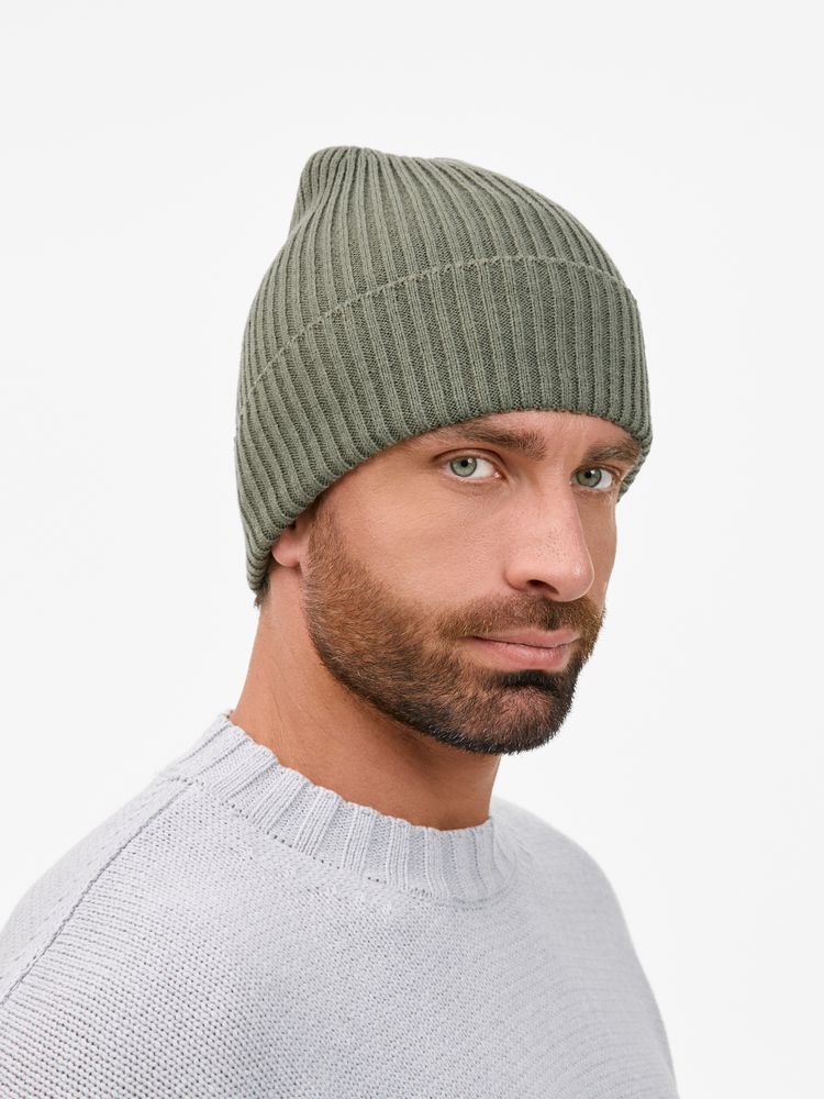 Шапка Catch Match без помпона, зеленая (полынь) — изображение 5