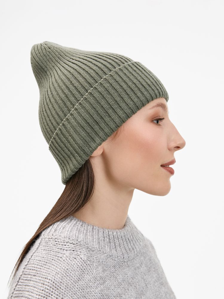 Шапка Catch Match без помпона, зеленая (полынь) — изображение 7