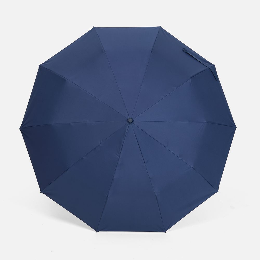 Зонт складной Skymate с УФ-защитой и ручкой-карабином, темно-синий — изображение 2