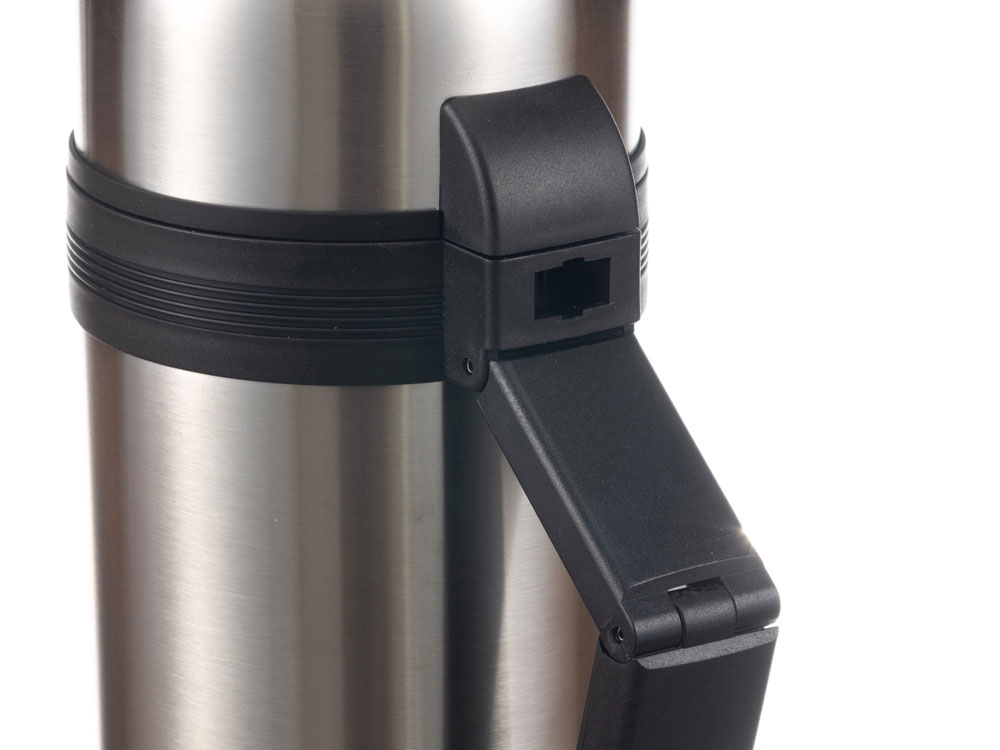 Термос Stinger, 1,5 л, широкий с ручкой, нержавеющая сталь, серебристый, 12,2 x 10,5 x 30,9 см — изображение 4