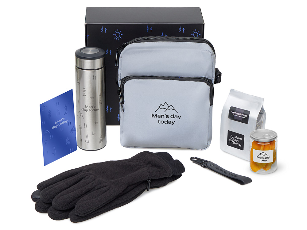 Подарочный набор Re:m. Step с термосом, перчатками и сумкой