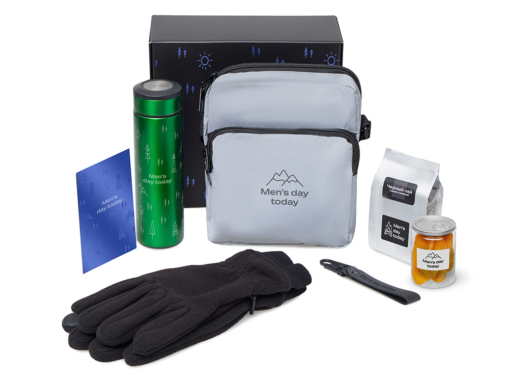 Подарочный набор Re:m. Step с термосом, перчатками и сумкой