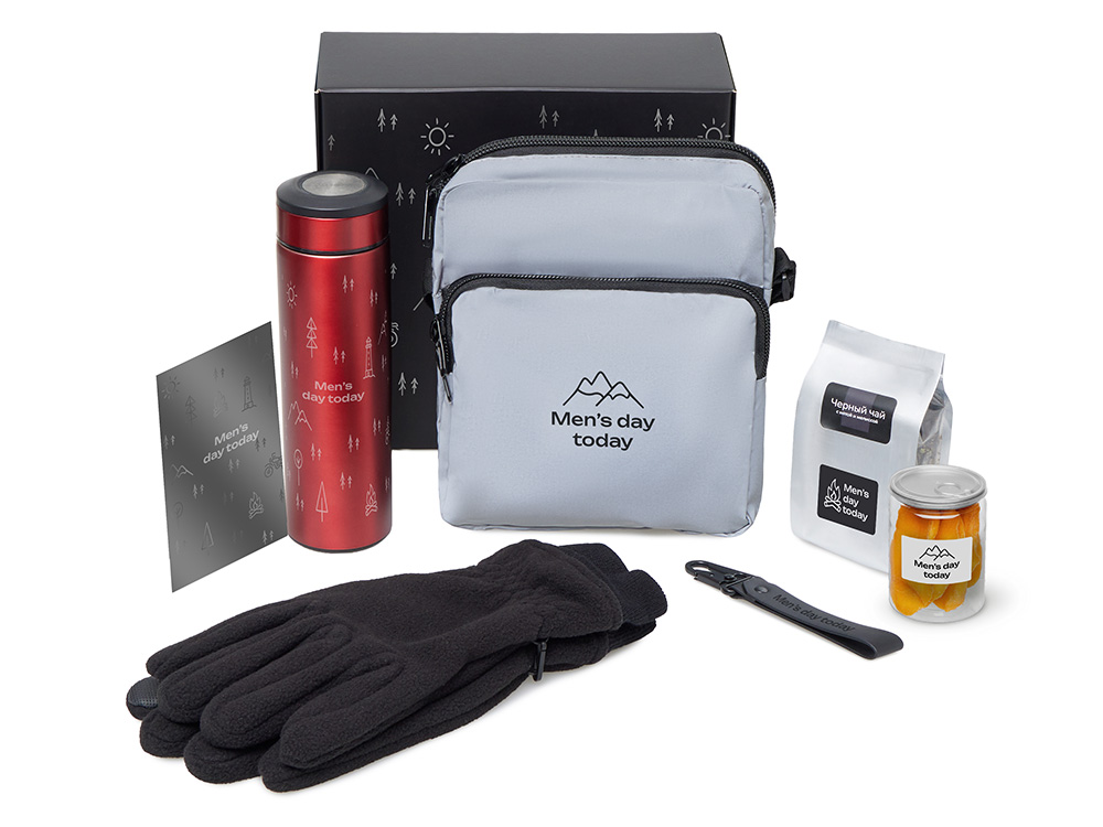 Подарочный набор Re:m. Step с термосом, перчатками и сумкой