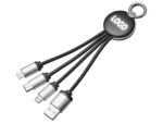Кабель 3-в-1 с подсветкой лого Ion mini