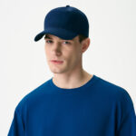 Бейсболка Фит (Fit), 5 клиньев, синий
