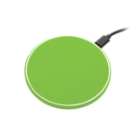 Беспроводное зарядное устройство с подсветкой 15W Аурис (Auris), салатовое
