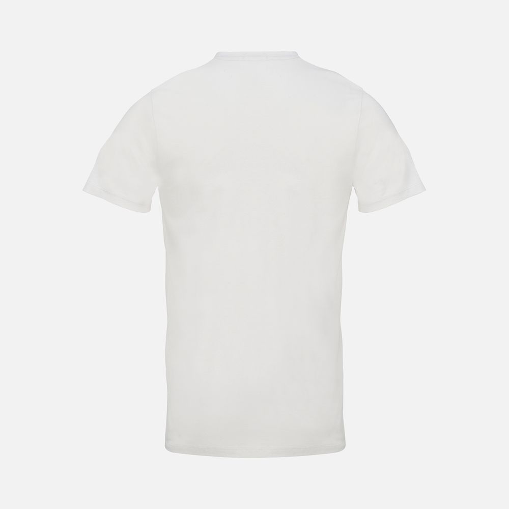 Футболка унисекс Regent с V-образным вырезом, молочно-белая — изображение 2