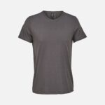 Футболка унисекс Regent с V-образным вырезом, темно-серая