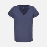 Футболка женская Regent Women с V-образным вырезом, кобальт (темно-синяя)