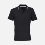 Рубашка поло унисекс Palermo, черная с белым