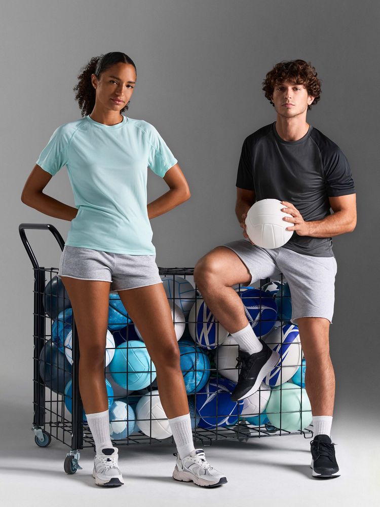 Футболка спортивная унисекс Vortex, черная — изображение 8