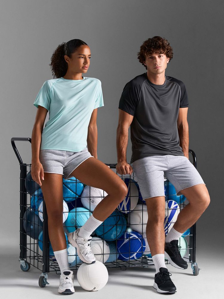 Футболка спортивная унисекс Vortex, черная — изображение 9