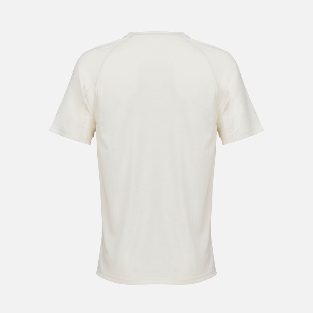 Футболка спортивная унисекс Vortex, молочно-белая — изображение 2