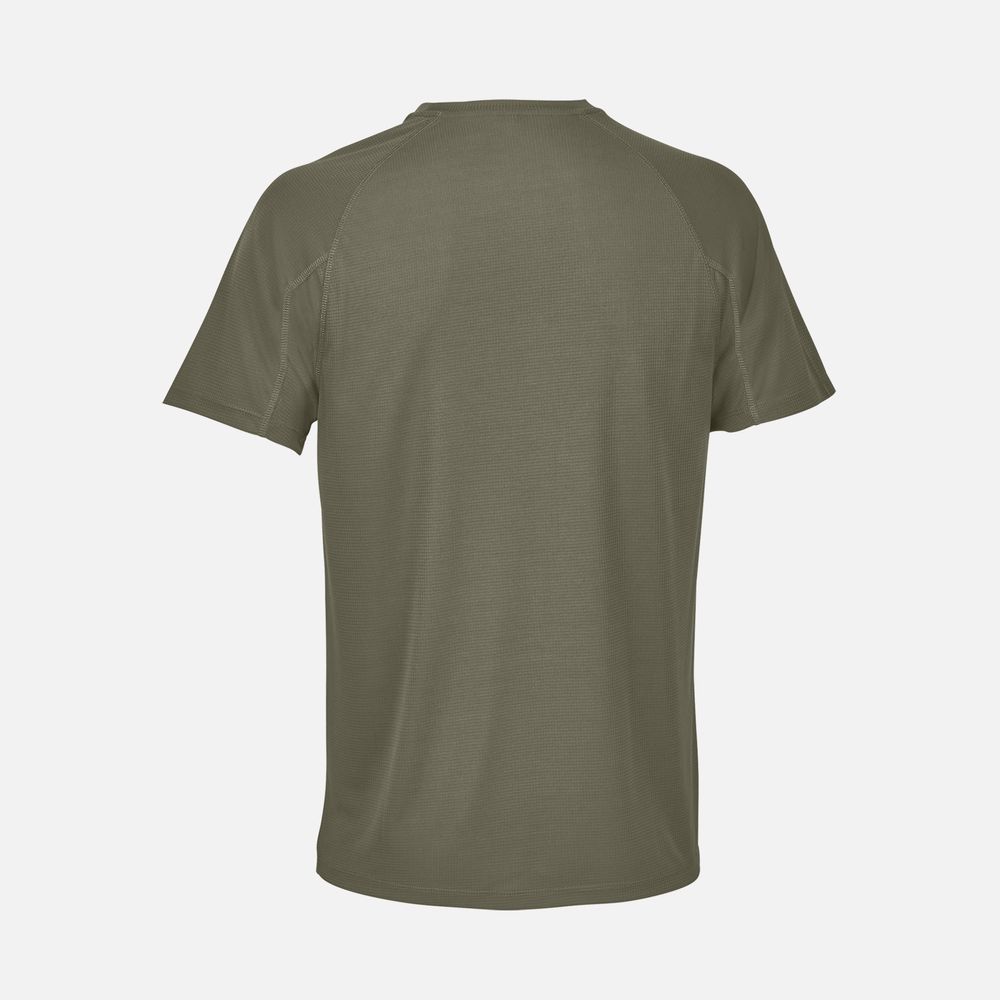 Футболка спортивная унисекс Vortex, темный хаки — изображение 2