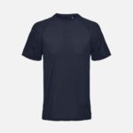 Футболка спортивная унисекс Vortex, темно-синяя