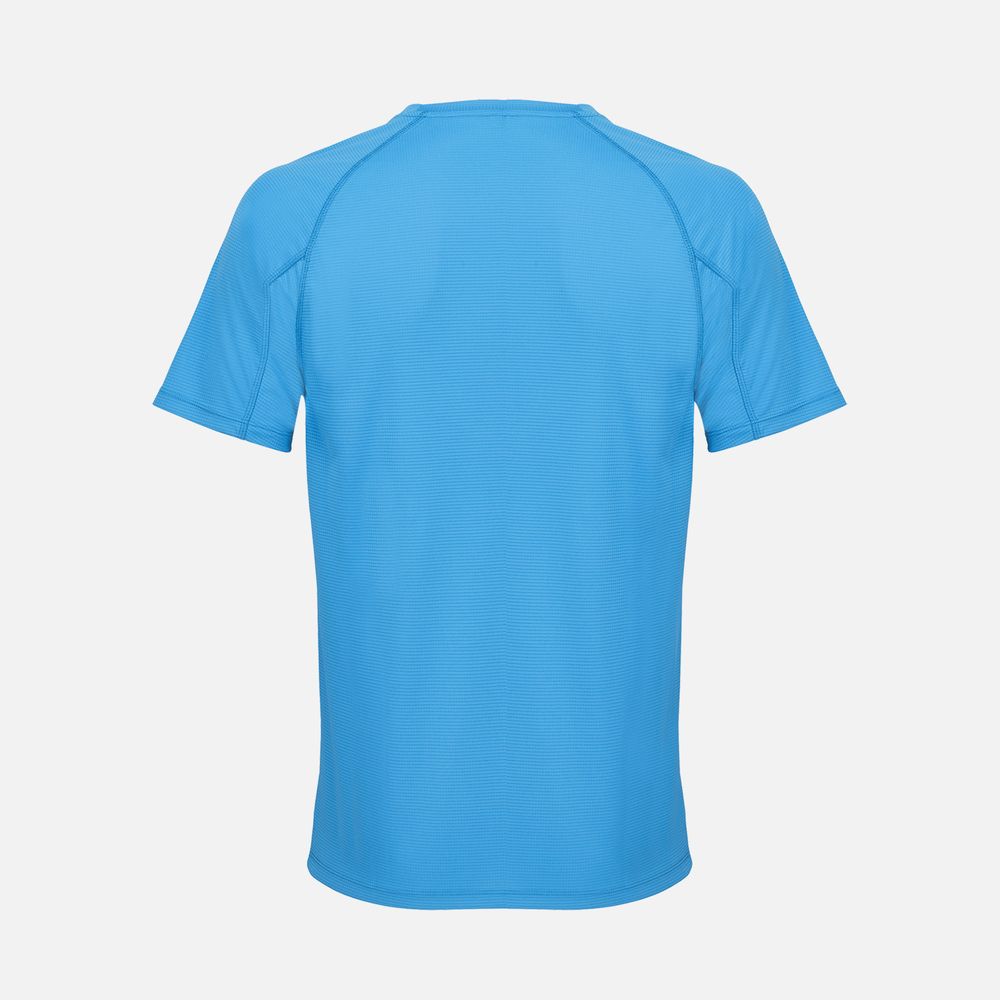 Футболка спортивная унисекс Vortex, ярко-бирюзовая — изображение 2