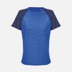 Футболка спортивная женская Vortex Women, темно-синяя с ярко-синим