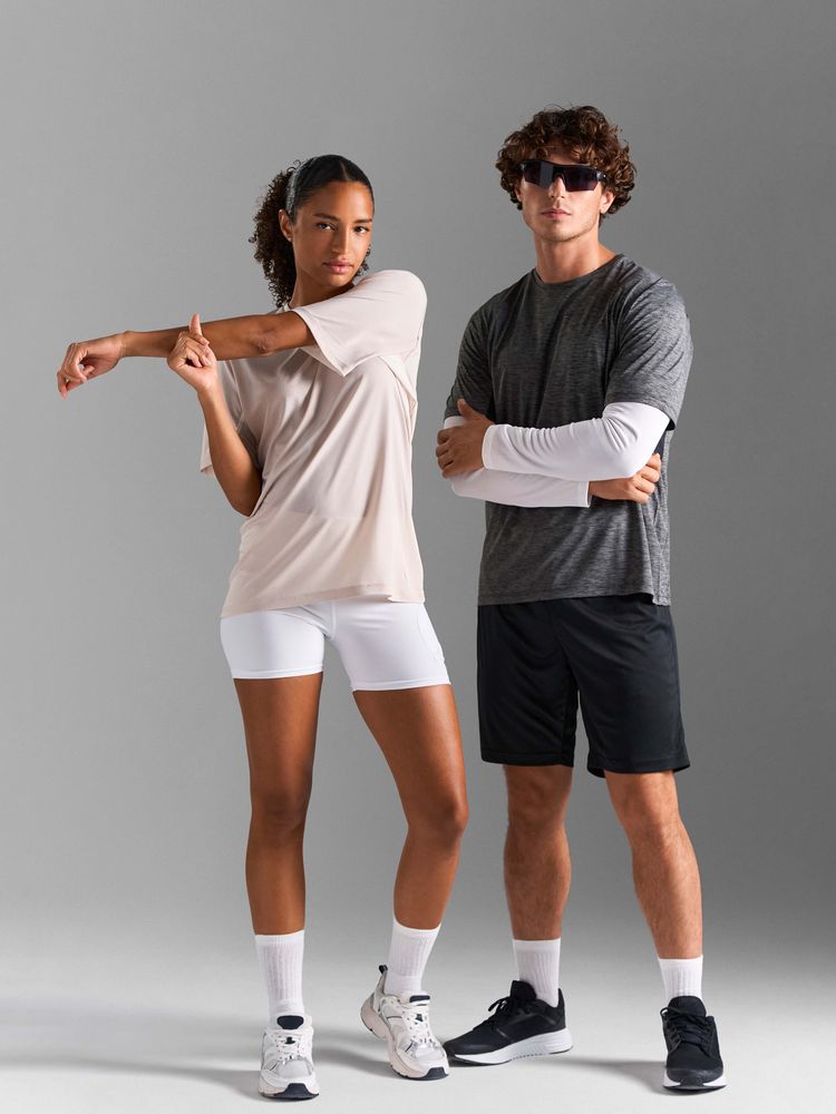 Футболка спортивная унисекс Storm, черный меланж — изображение 9