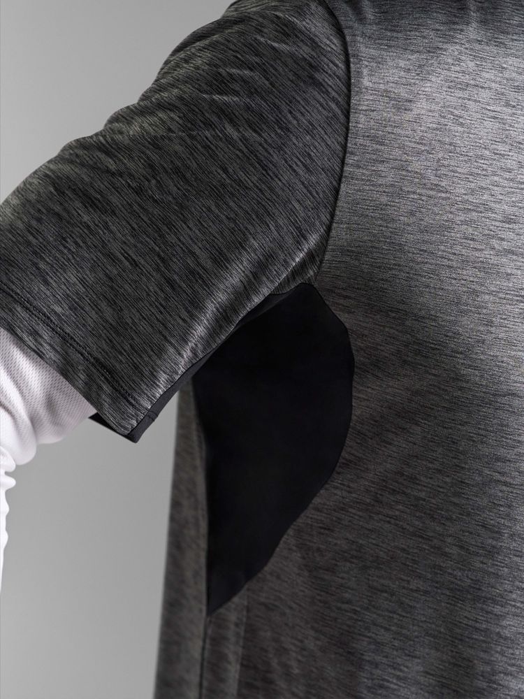 Футболка спортивная унисекс Storm, серая — изображение 6