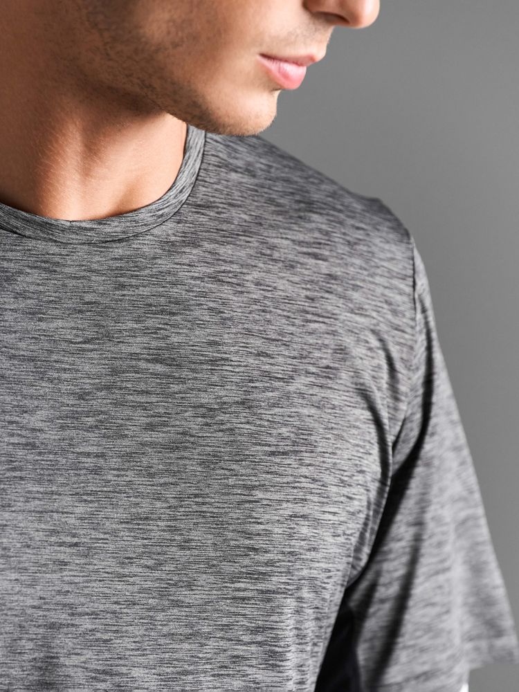 Футболка спортивная унисекс Storm, черная — изображение 5