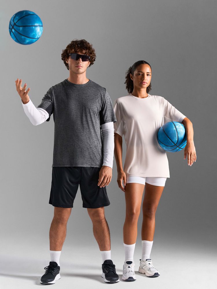 Футболка спортивная унисекс Storm, черная — изображение 10