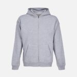 Толстовка унисекс на молнии Jelo, серый меланж