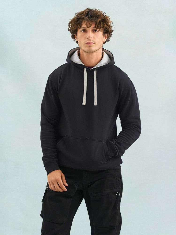 Худи унисекс Cameron, темно-синее с серым — изображение 4