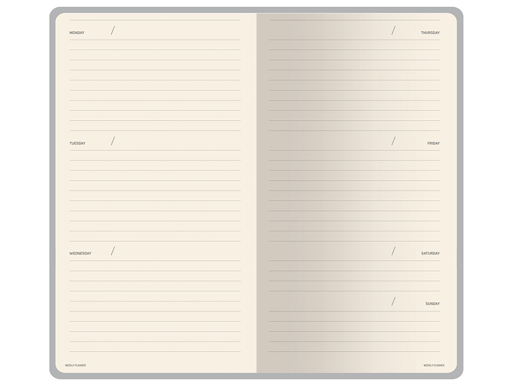 Еженедельник недатированный А6 Total beige с нашивкой, бежевый — изображение 6