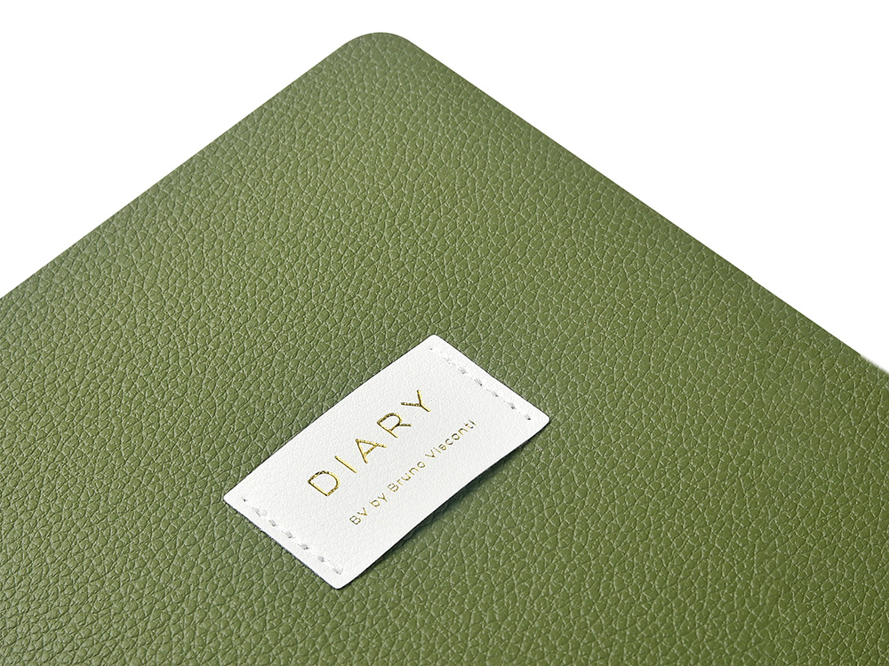 Ежедневник недатированный А5 Verde с нашивкой, зеленый — изображение 3