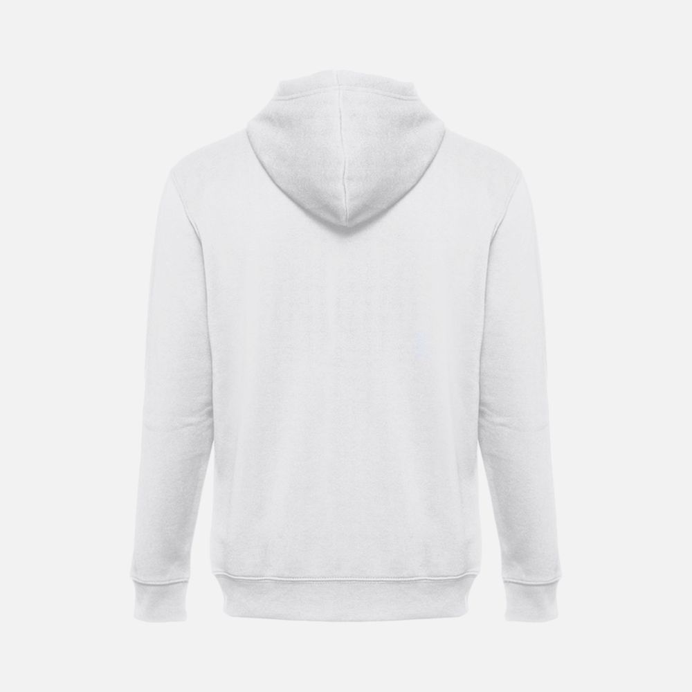 Толстовка мужская на молнии с капюшоном Amsterdam, белая — изображение 3
