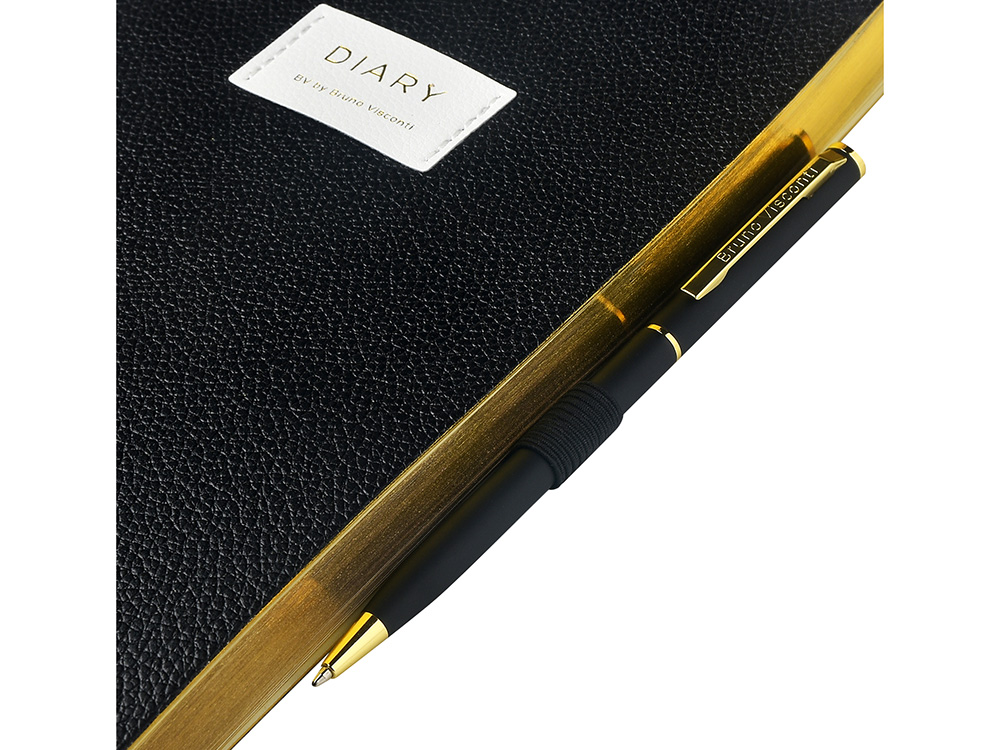 Ежедневник недатированный А5 Black с нашивкой, черный — изображение 6