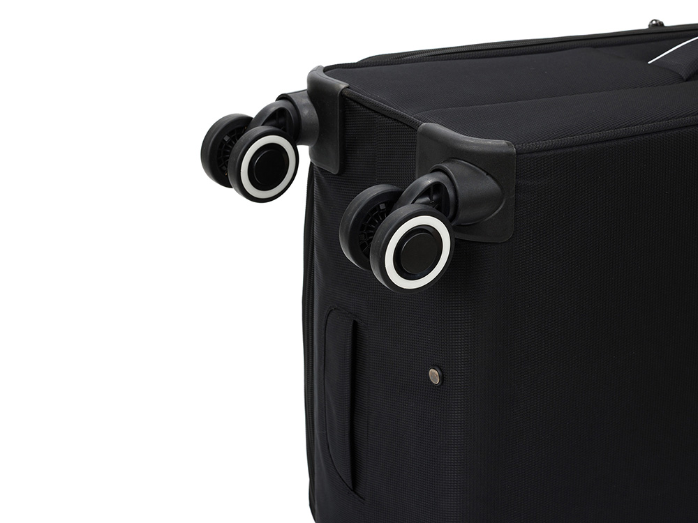 Чемодан TORBER НЕРО, чёрный, переработанный ПЭТ, 48 х 28 х 79 см, 90 л — изображение 11